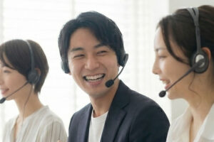 テレアポしている様子