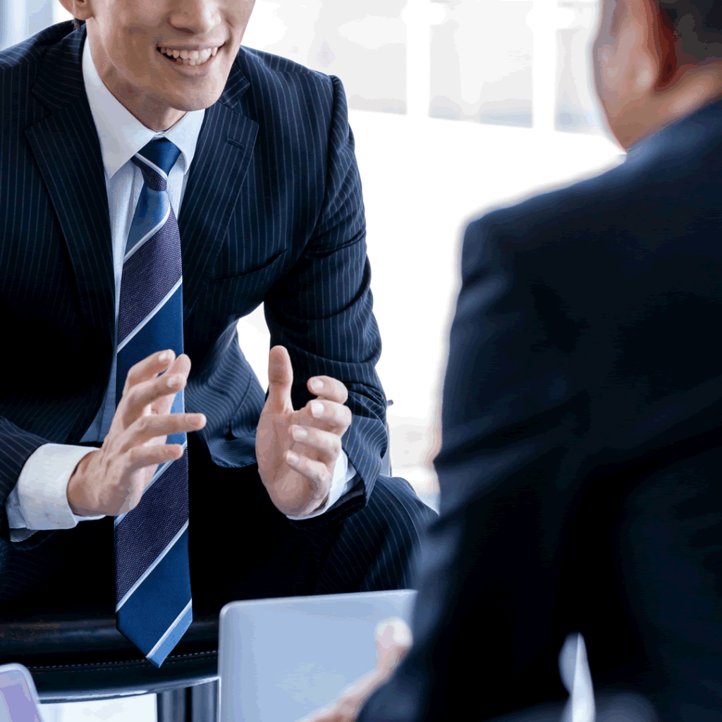 商談をしているイメージ