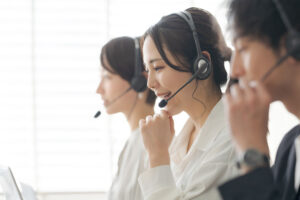 テレアポしているイメージ