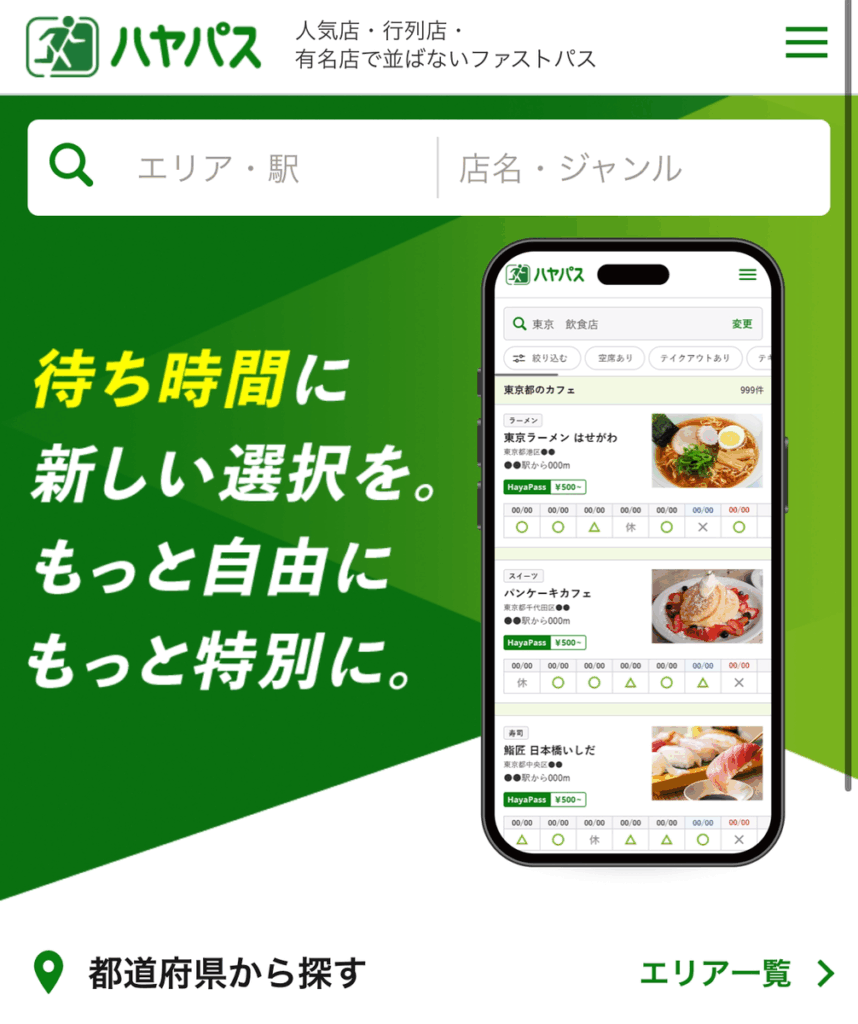 ハヤパスのイメージ