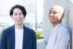 代表の丹羽野様と取締役の近藤様